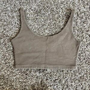 Brown Brandy Melville Crop Tank